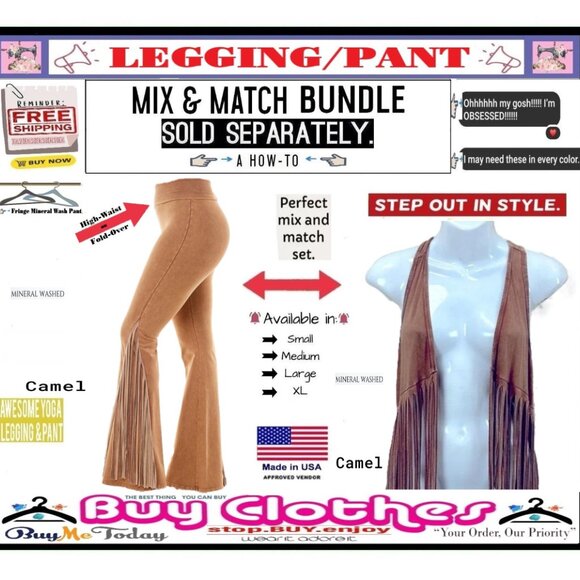 ✅ BULLY Fold Over FRINGE ➕🆒 LEGGING PANT High Waist Mineral Wash 💸BUY NOW‼️🟢 - Picture 3 of 16